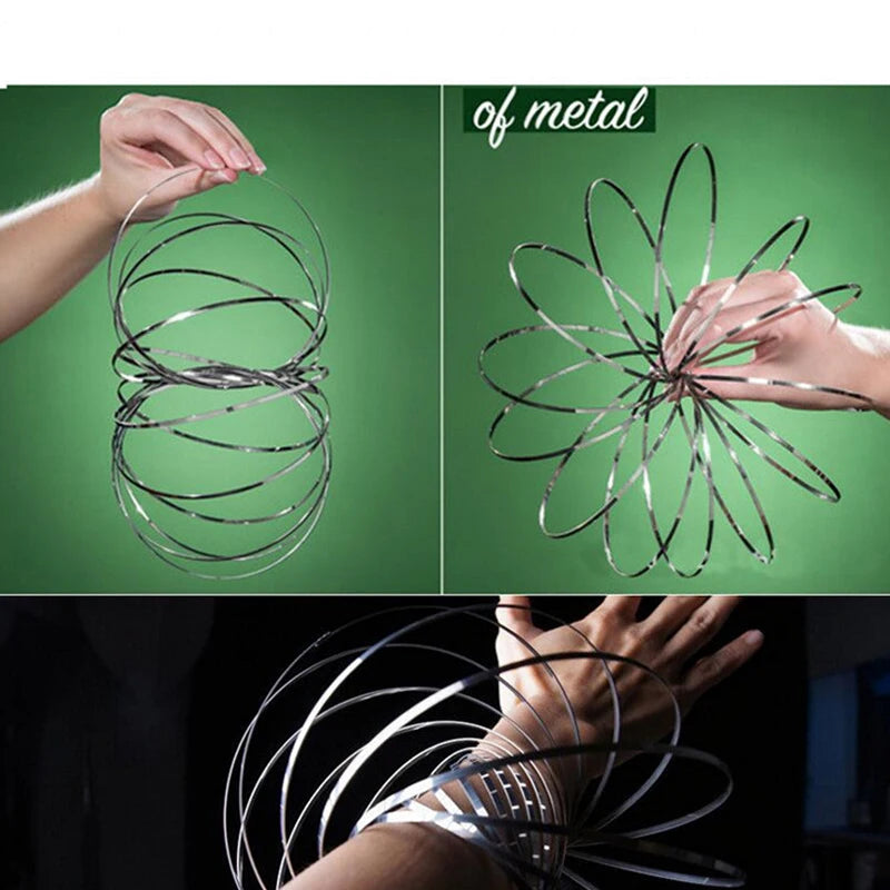 Flow Ring: Mesmerizing Kinetic Spring Toy for Endless Fun, Intelligent Fidget Toy, Perfect Gift for Adults and Children