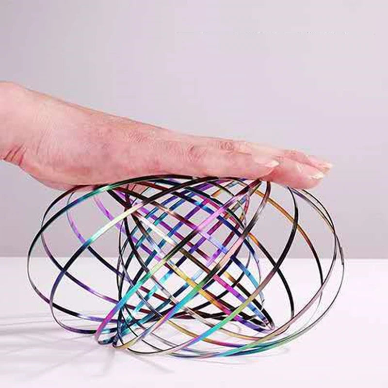 Flow Ring: Mesmerizing Kinetic Spring Toy for Endless Fun, Intelligent Fidget Toy, Perfect Gift for Adults and Children