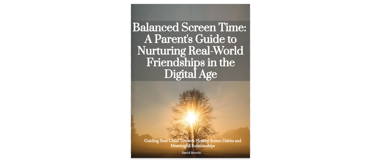 Balanced Screen Time:  A Parent's Guide to Nurturing Real-World Friendships in the Digital Age, 26 pages, Ebook
